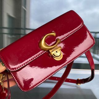 Authentic) 2022 New Original COACH Speedy Handbag Women Pu Leather