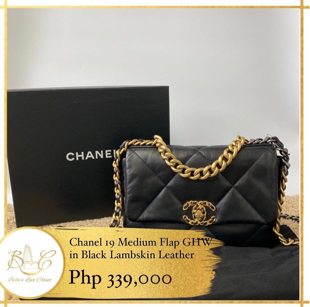 Chanel 19 Medium Flaw GHW, Luxury, Bags & Wallets on Carousell