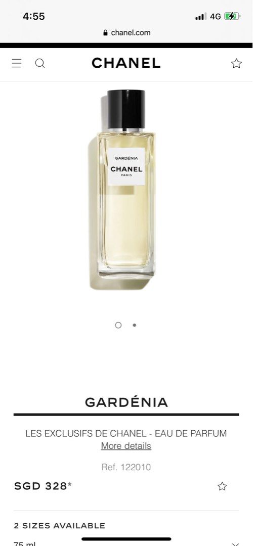 Chanel gardenia sales 75ml