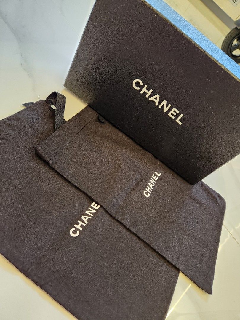 Chanel Shoes Box and Dust bag, Luxury, Accessories on Carousell