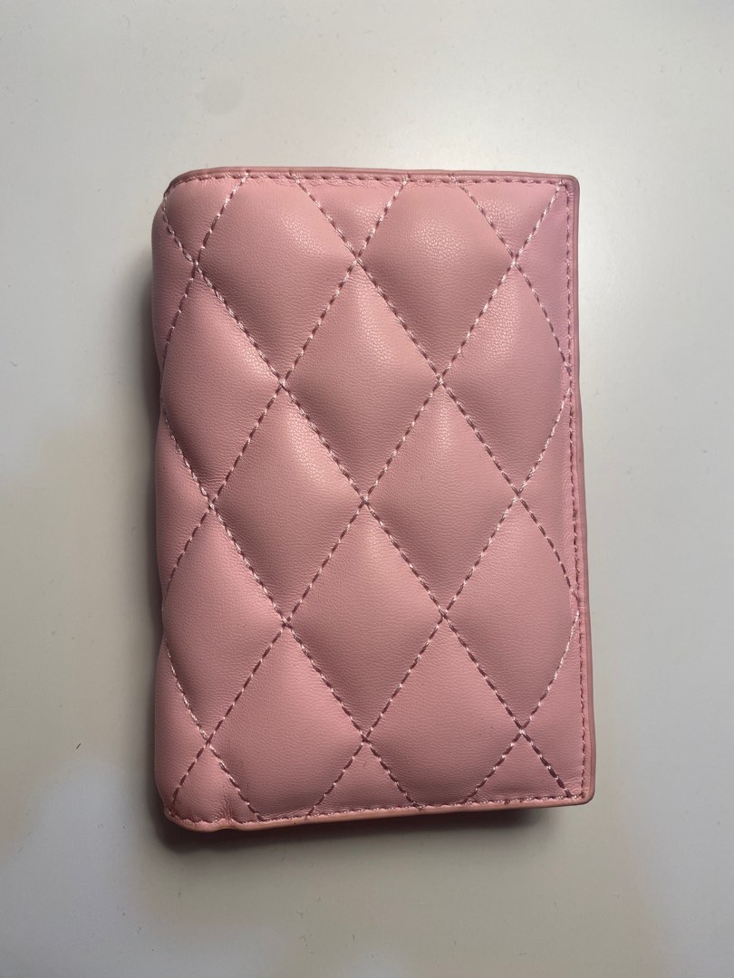 Charles & Keith Pink Quilted Wallet, Women's Fashion, Bags & Wallets