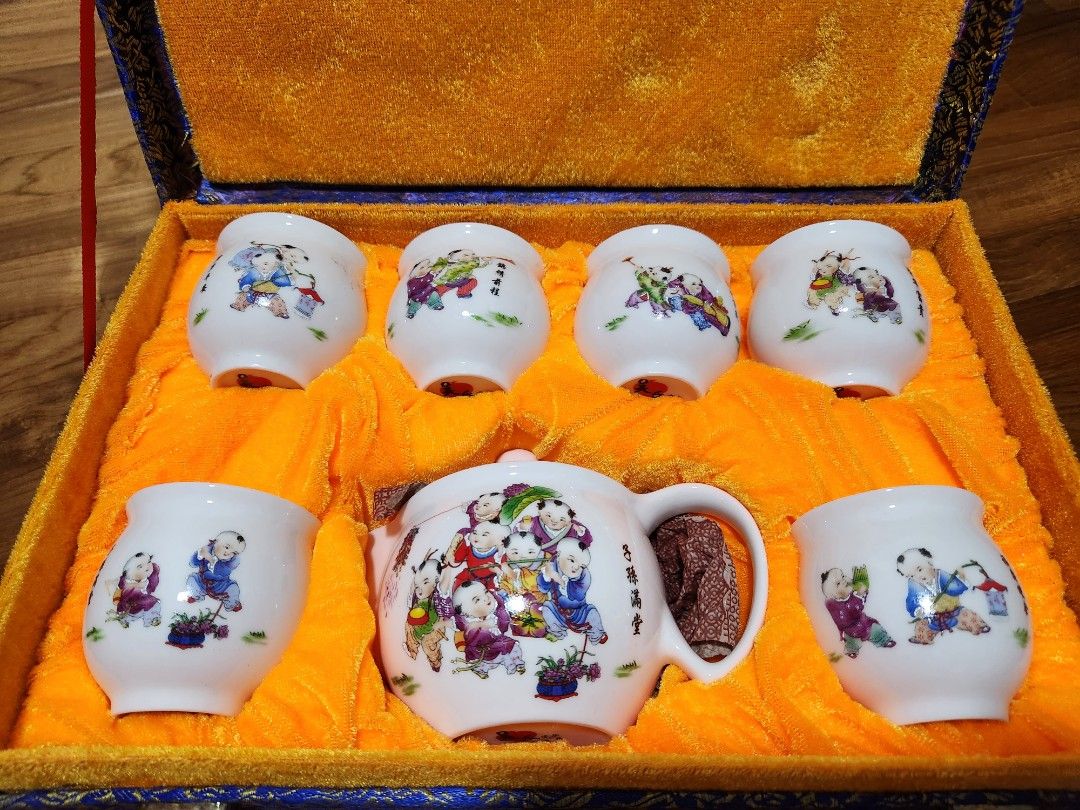 Chaines Set Chinese tea set, Furniture & Home Living, Kitchenware & Tableware ...