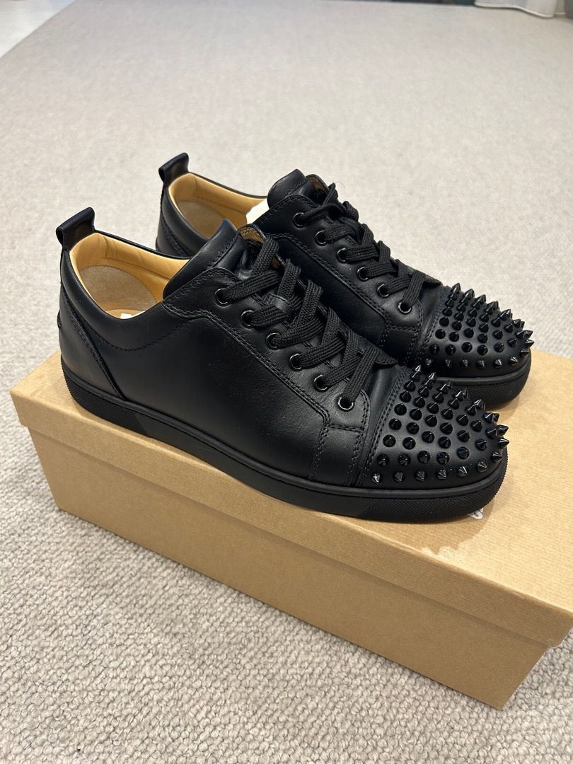 BNIB Auth Christian Louboutin Louis Junior Spikes Sneakers Shoes