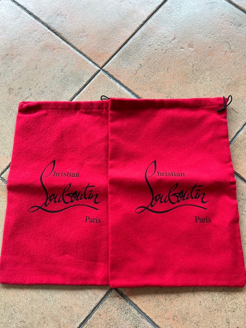 Christian Louboutin Paris Shoe Dust Bag Luxury Accessories on