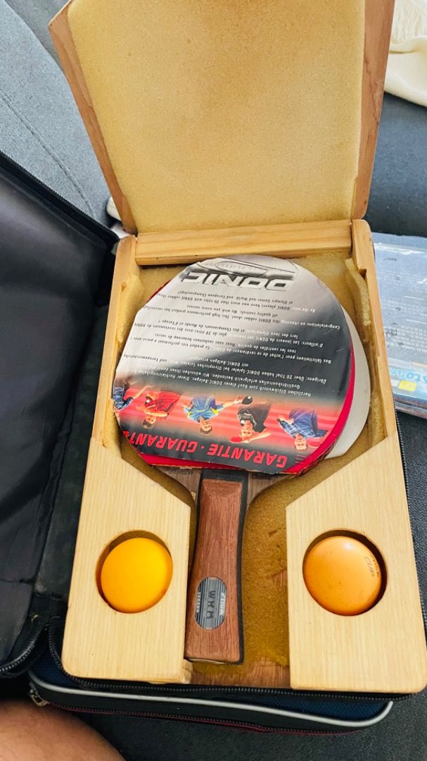 Custom Made Table Tennis Racquet (Stiga ply + Butterfly & Donic Rubbers