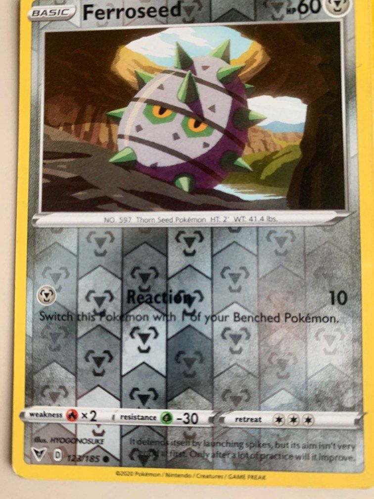 Decidueye,Koffing,and Ferroseed holo, Hobbies  Toys, Toys  Games on  Carousell