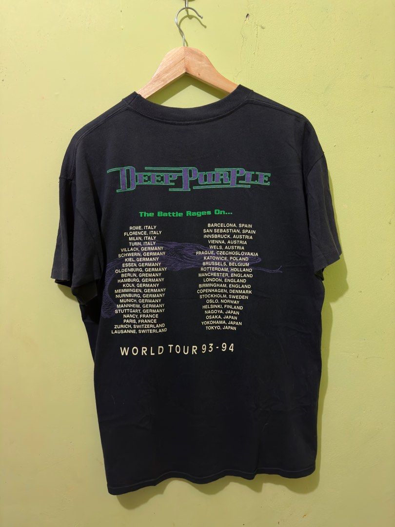 Deep Purple The Battle Rages On 93, Men's Fashion, Tops & Sets, Tshirts(00)