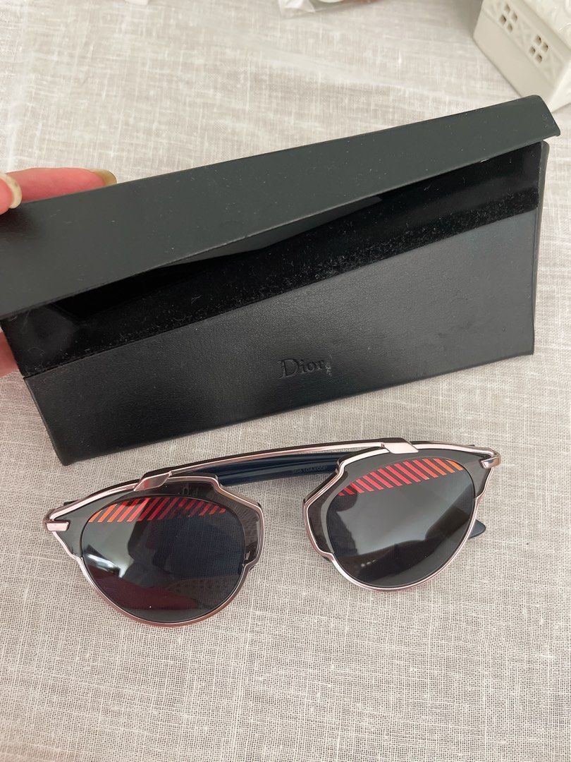 Dior so real sunglasses rose gold and blue Women s Fashion Watches Accessories Sunglasses Eyewear on Carousell