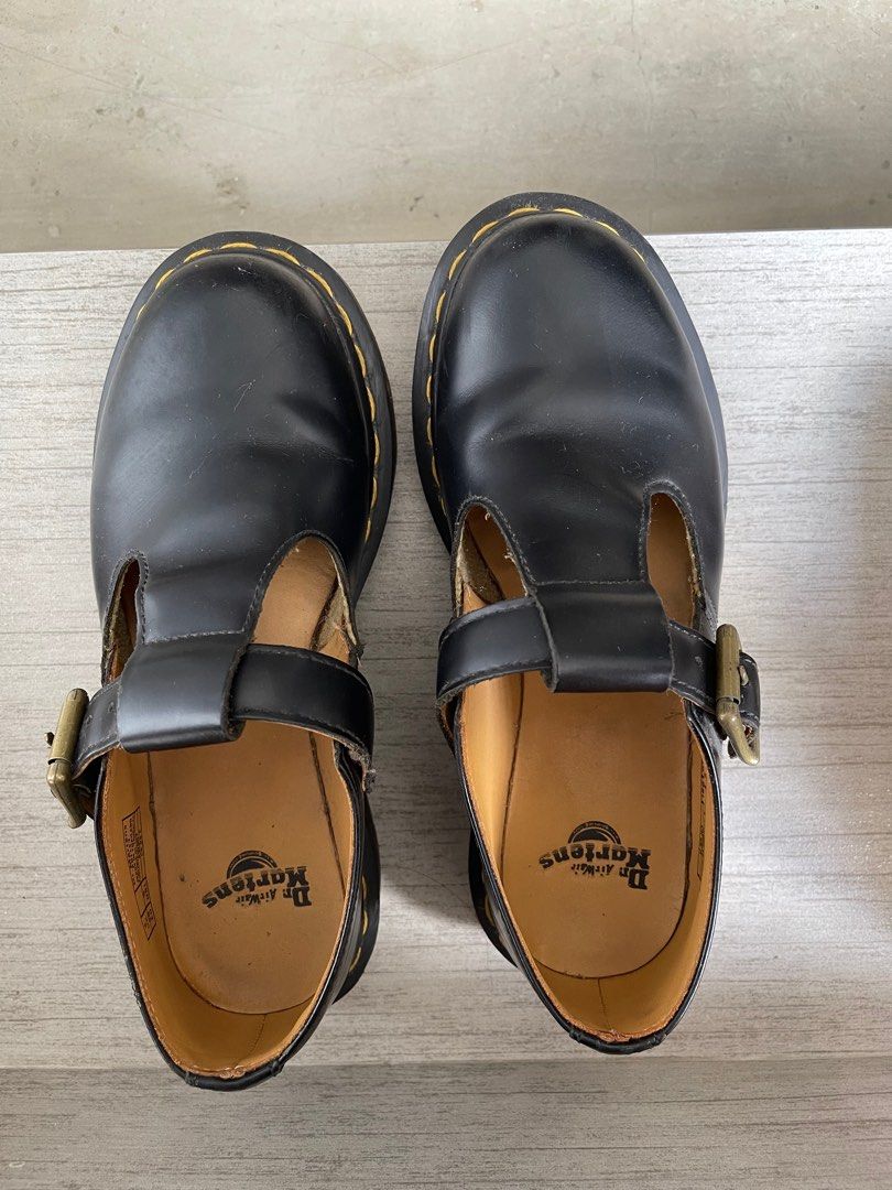 polley smooth leather mary janes dr martens