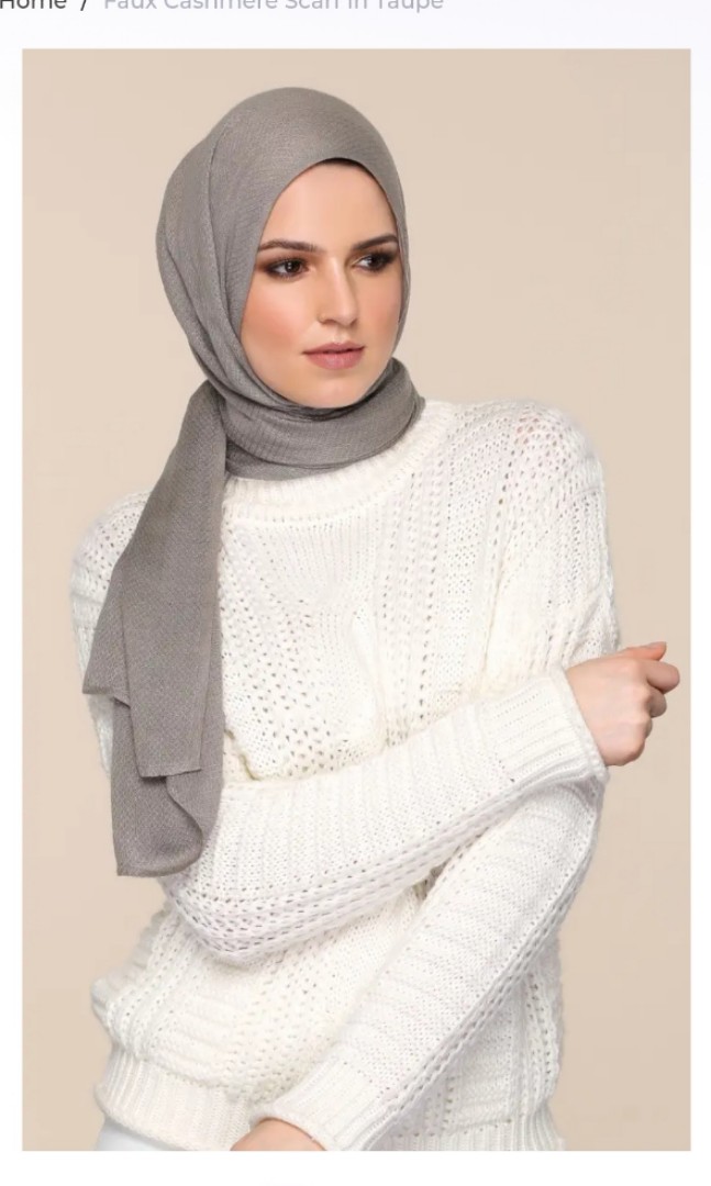 Duck Faux Cashmere Scarf in Taupe Duckscarves