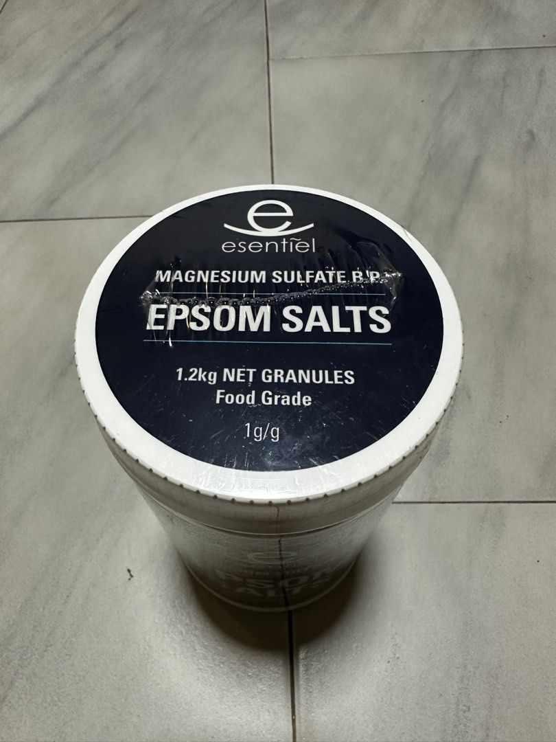Epsom Salts 1.2kg Expire Feb 2026 Sealed, Food & Drinks, Spice