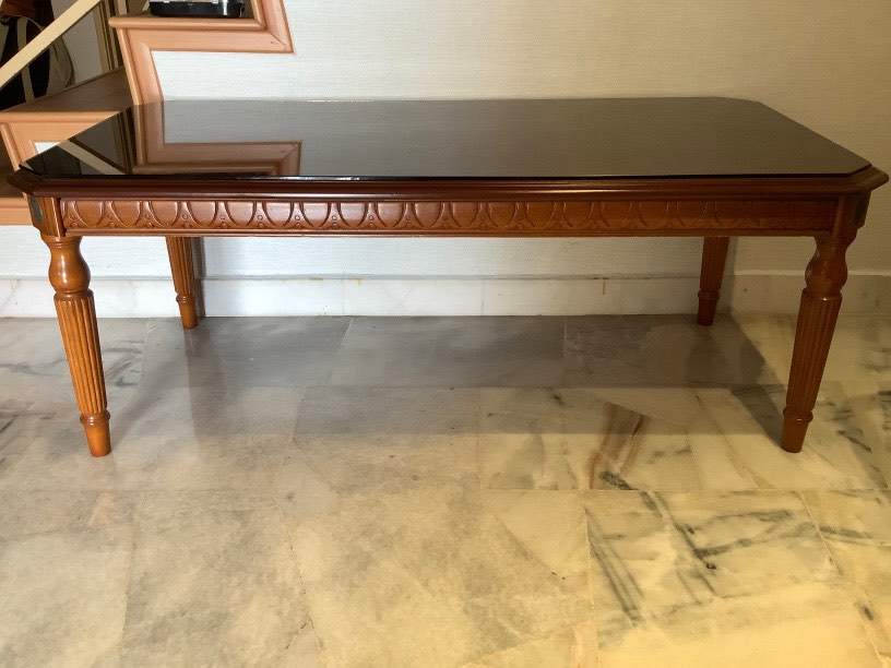 Fella Design Coffee Table with glass, Furniture & Home Living