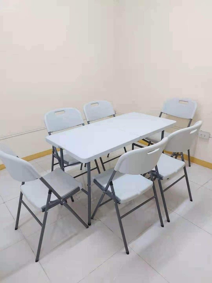 Foldable table and chairs, Furniture & Home Living, Outdoor Furniture