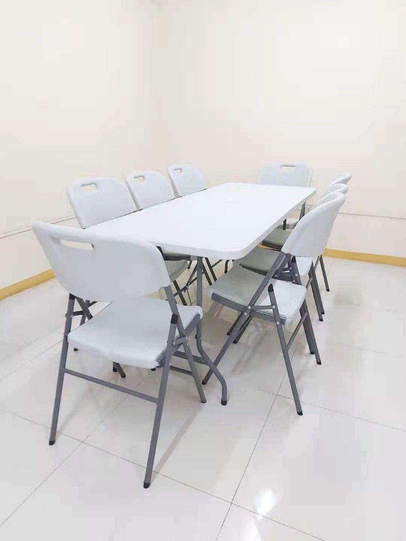 Foldable table and chairs, Furniture & Home Living, Outdoor Furniture