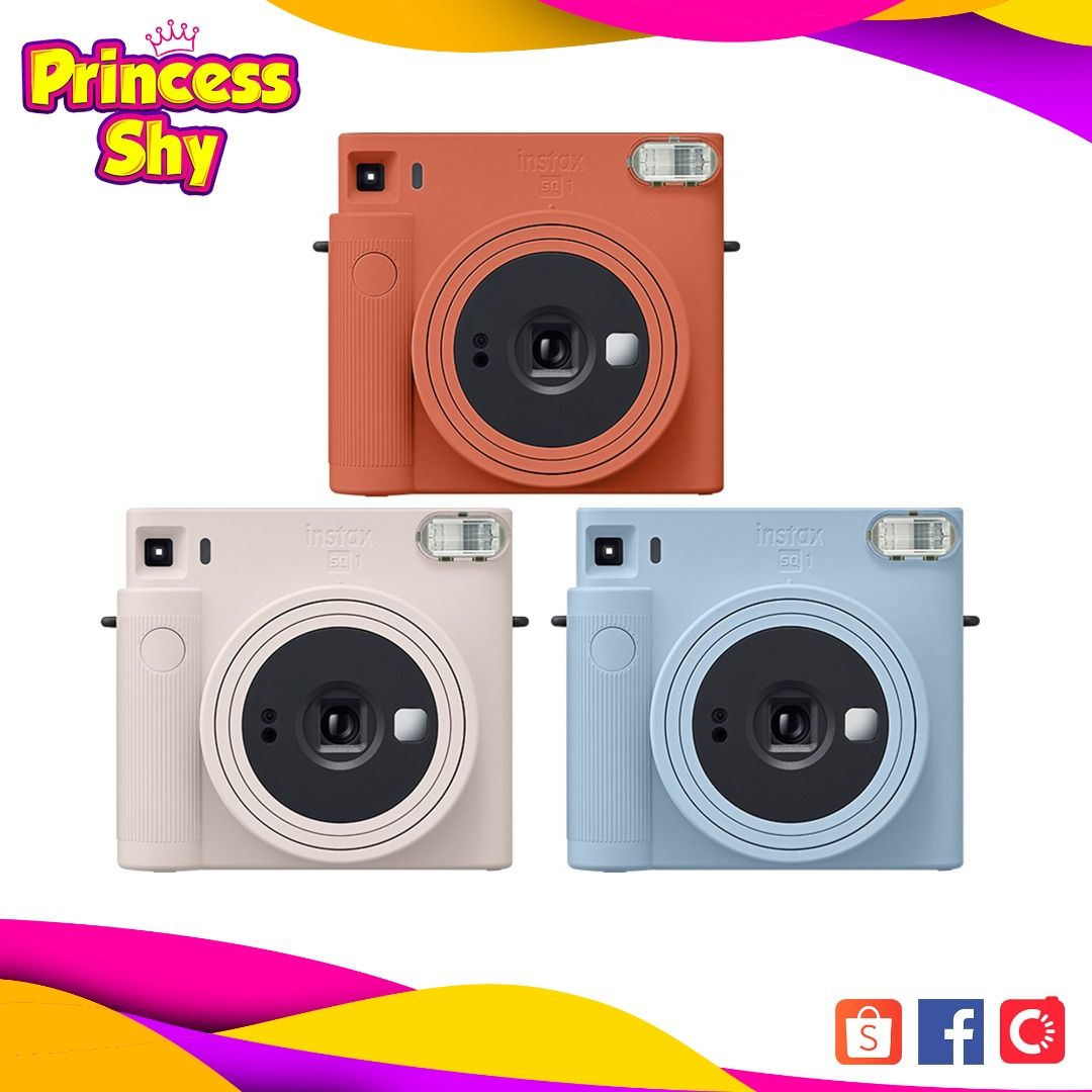 Fujifilm Instax Square SQ1 Instant Camera (Category: Cameras) located in San Juan City. Submitted by princessshyph (Listing ID 1203545777, Image 1). Description: Available Color Chalk White Glacier Blue Orange SELFIE MODE Bigger Selfies* Let your personality shine through with focused perfection, courtesy of the Selfie Mode (activated with a twist of the lens) and selfie mirror combo. Perfectly positioned by the retractable lens, the mirror makes