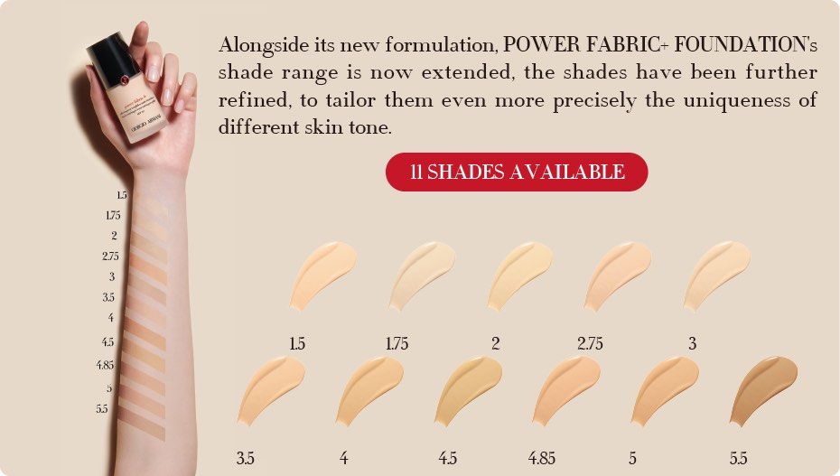 Giorgio armani power deals fabric foundation 30ml