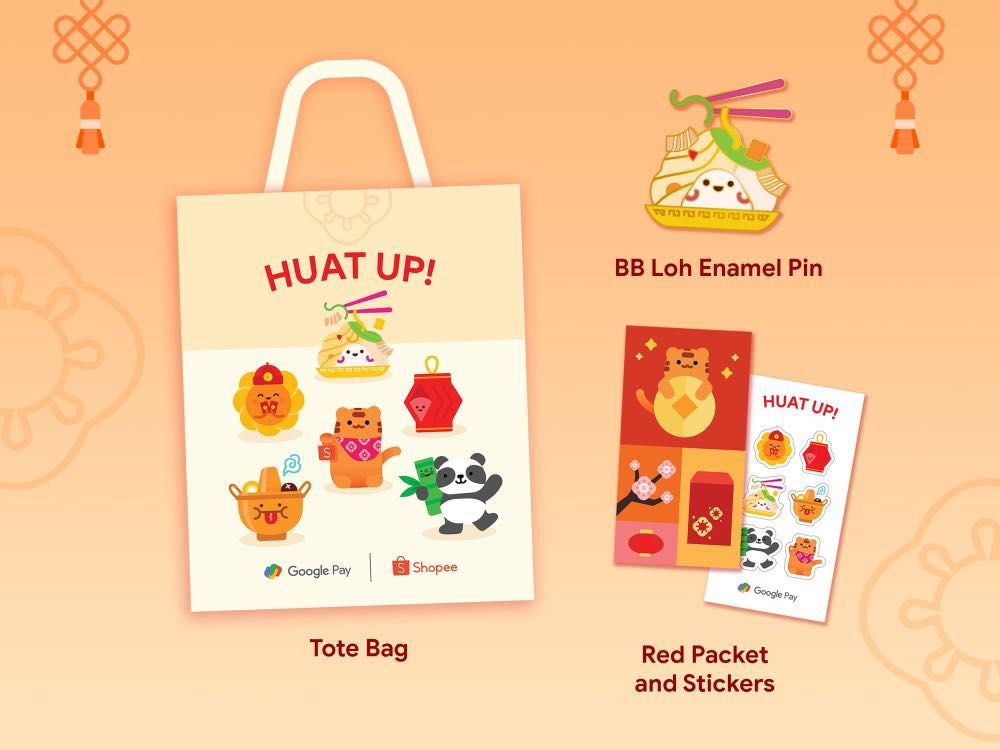 Google pay huat pals tote bag, Women's Fashion, Bags u0026 Wallets, Tote Bags  on Carousell