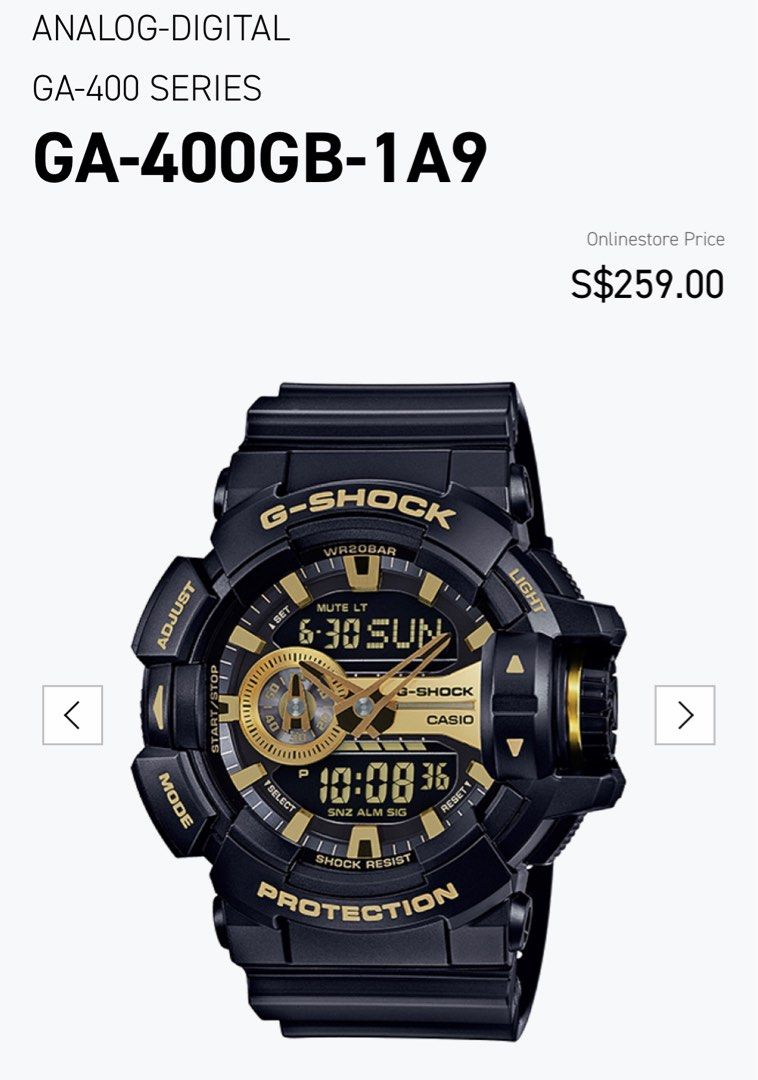 G SHOCK GA 400GB 1A9 Men s Fashion Watches Accessories