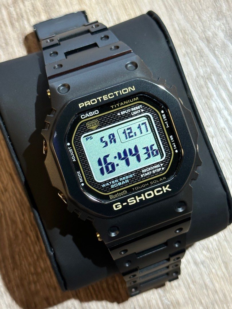 G-Shock GMW-B5000TB-1 95%新中古二手g-shock Bluetooth titanium 