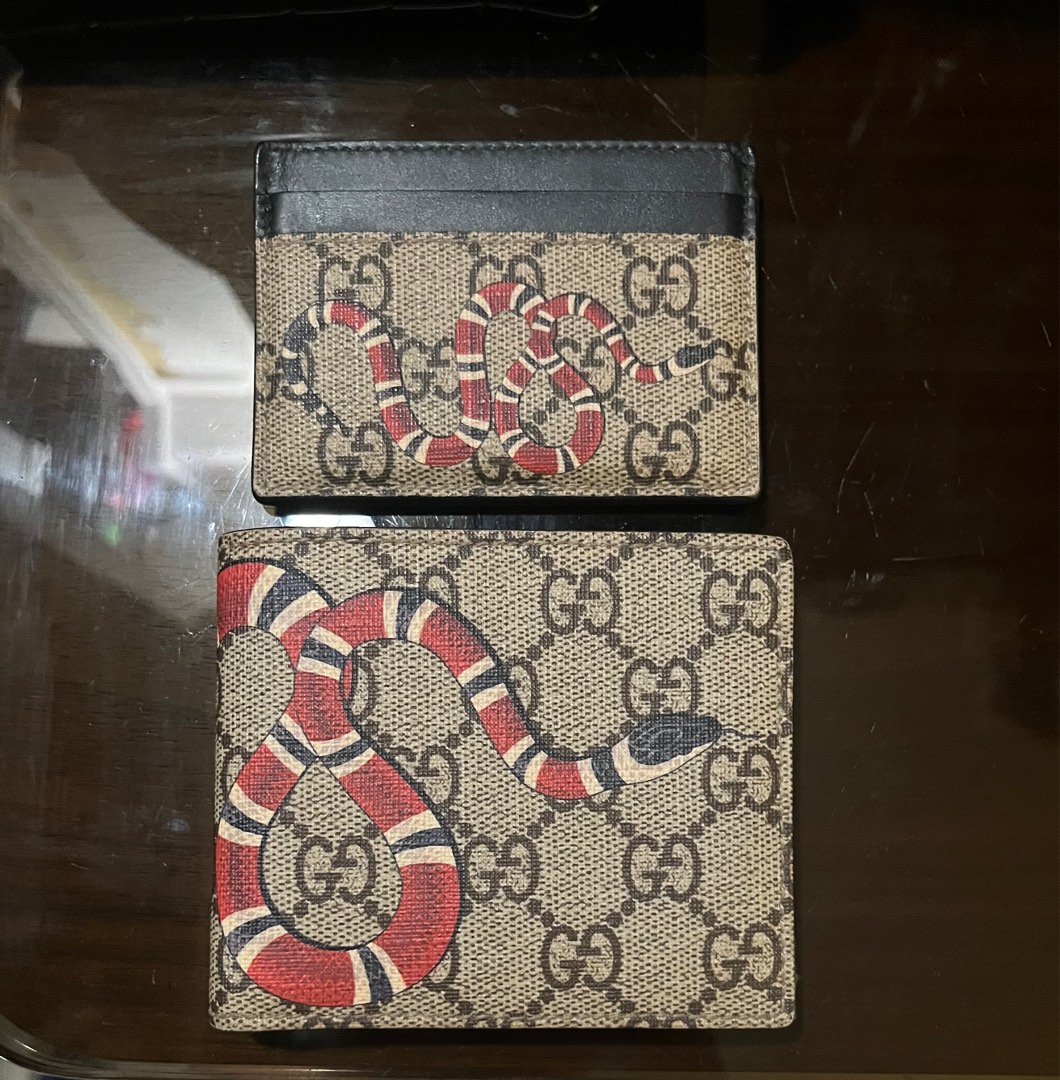 Gucci King Snake Wallet & Cardholder, Men's Fashion, Watches