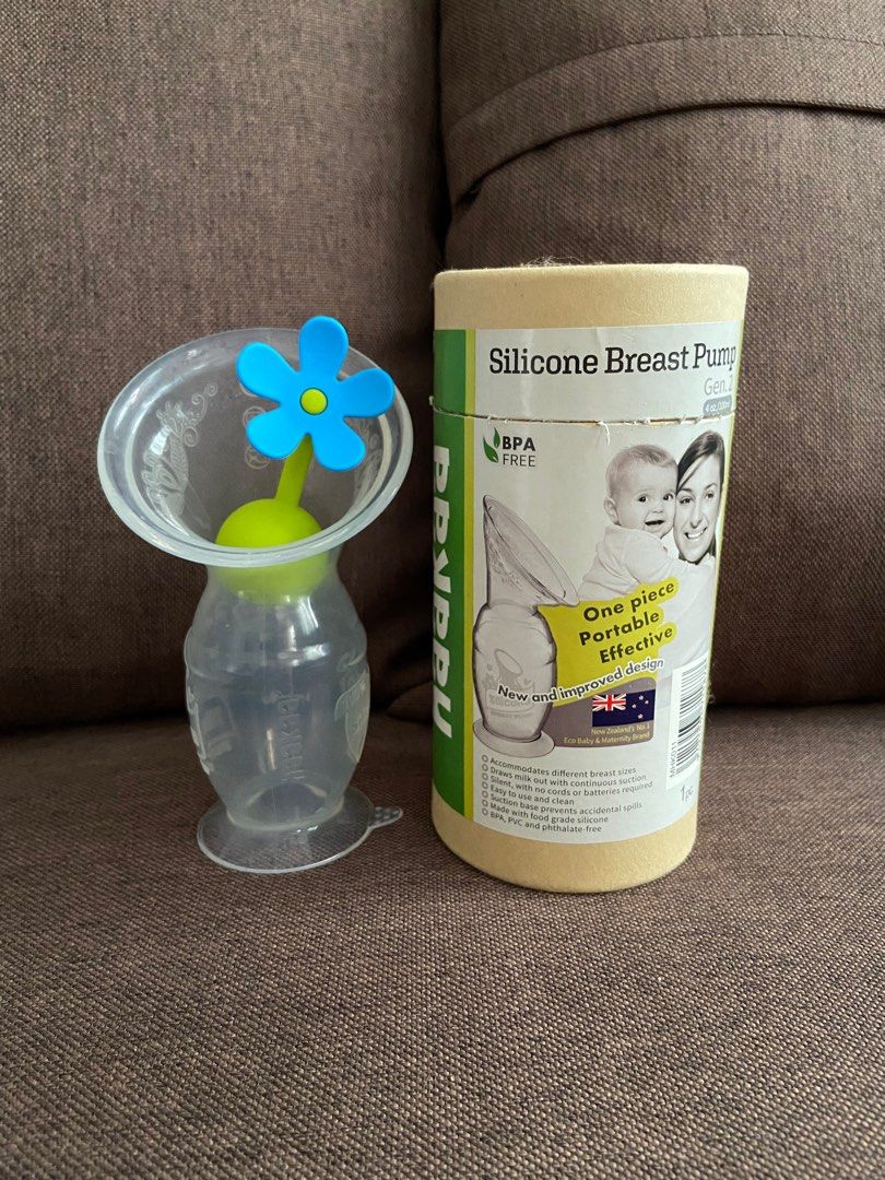 Tire-lait Manuel Haakaa 100 Ml - Silicone Food Grade - Base Anti-renversement + Couvercle