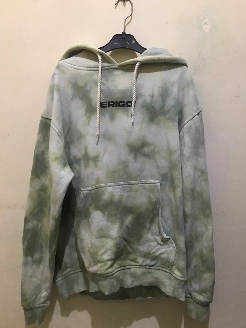 Hoodie Erigo Tie Dye, Fesyen Pria, Pakaian , Atasan di Carousell