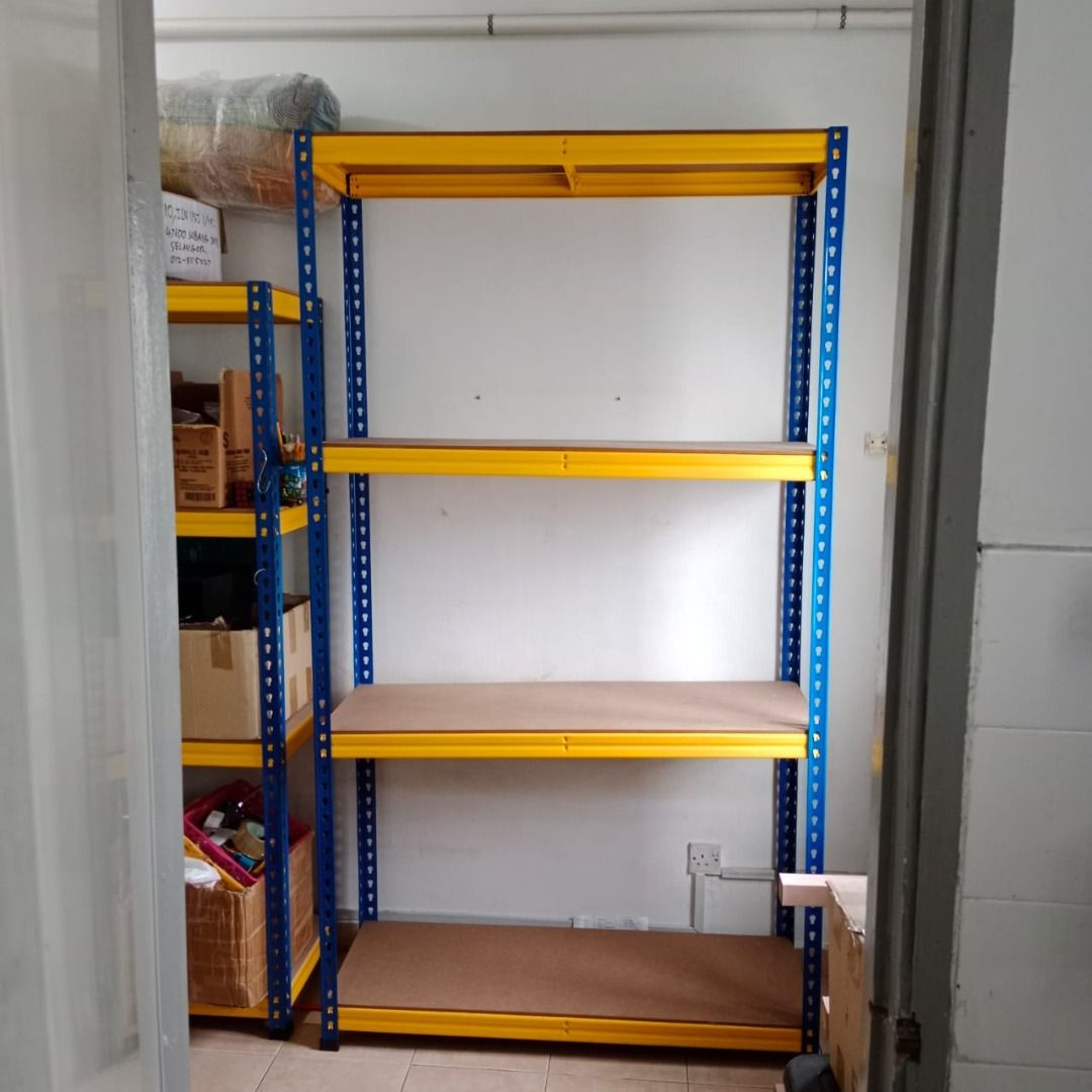 HYPERACK Boltless Rack 4 Levels L120 x D45 x H210cm (Rak Besi