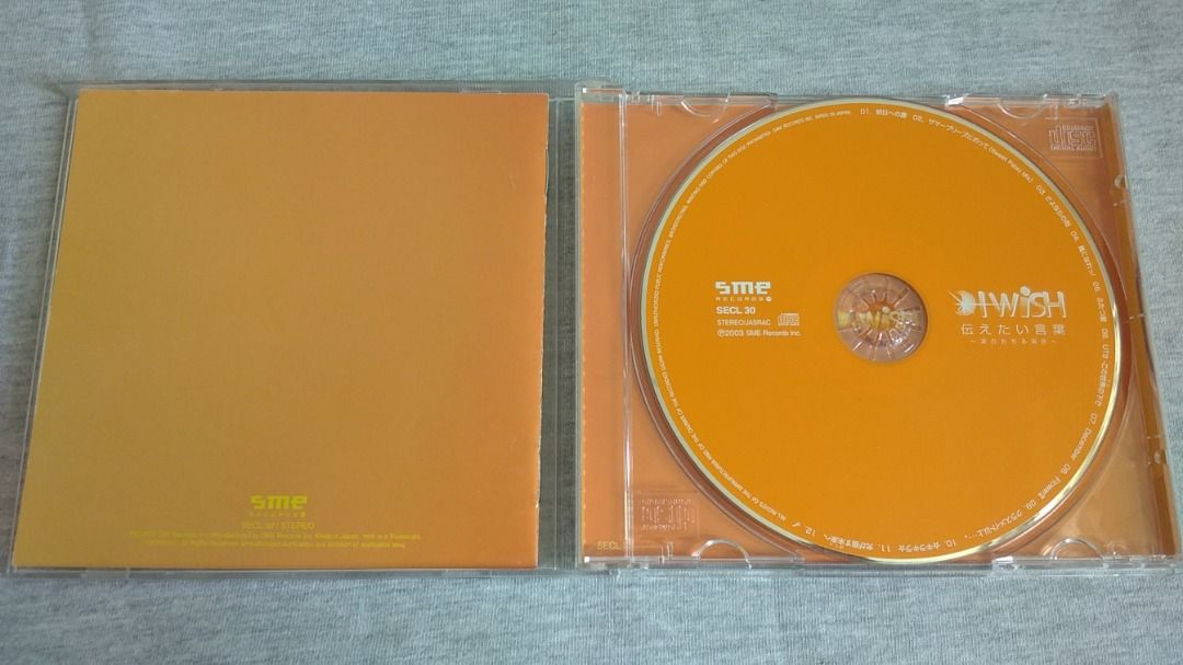 I WiSH - 伝えたい言葉~涙のおちる場所~(1st Album) 日本版CD, 興趣及