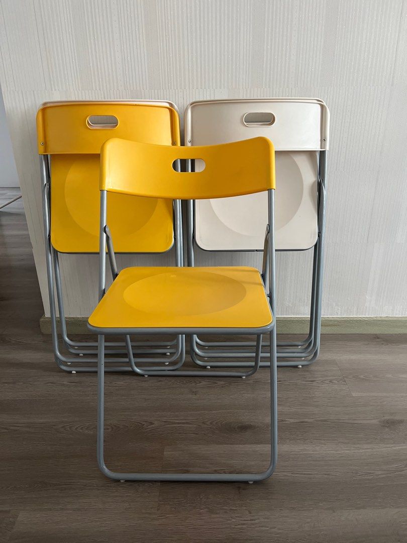 Ikea foldable chairs x 5 units, Furniture & Home Living, Furniture