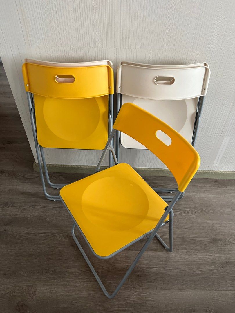 Ikea foldable chairs x 5 units furniture home living furniture