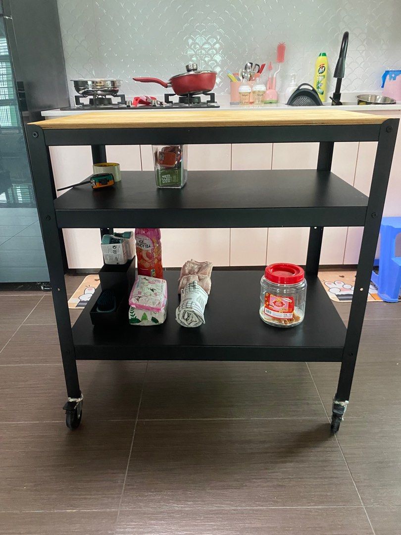 Ikea Kitchen Movable Island Trolley BROR, Furniture & Home Living