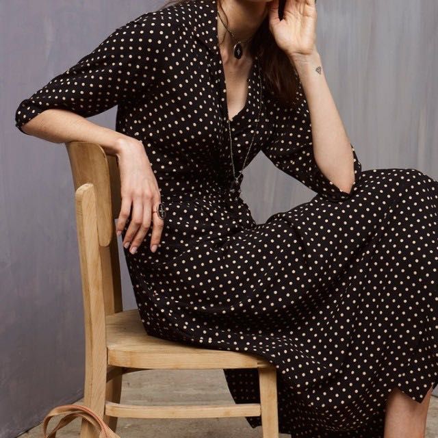 Ines de La Fressange Uniqlo Polkadot Dress