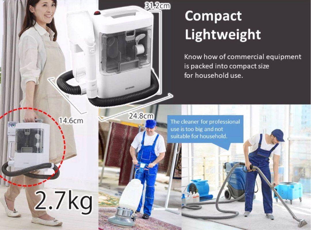Iris Ohyama fabric cleaner vacuum (Rental) Karcher Puzzi, TV & Home