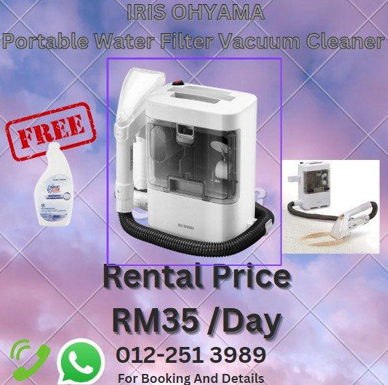 Iris Ohyama fabric cleaner vacuum (Rental) Karcher Puzzi, TV & Home