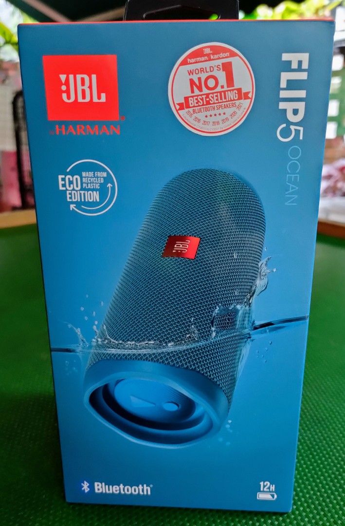 JBL Flip 5 ECO Edition speakers, Audio, Soundbars, Speakers
