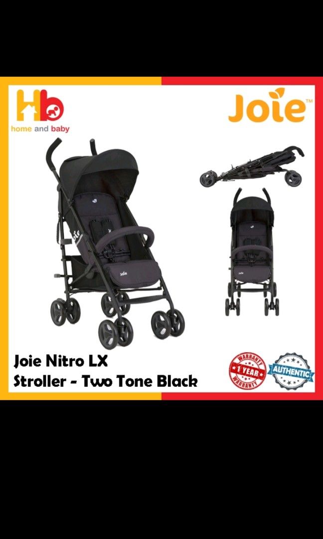 Joie two tone black nitro lx stroller clearance