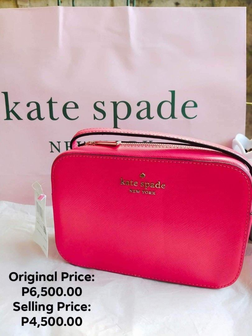 Kate Spade New York Staci Saffiano Leather Mini Camera Bag