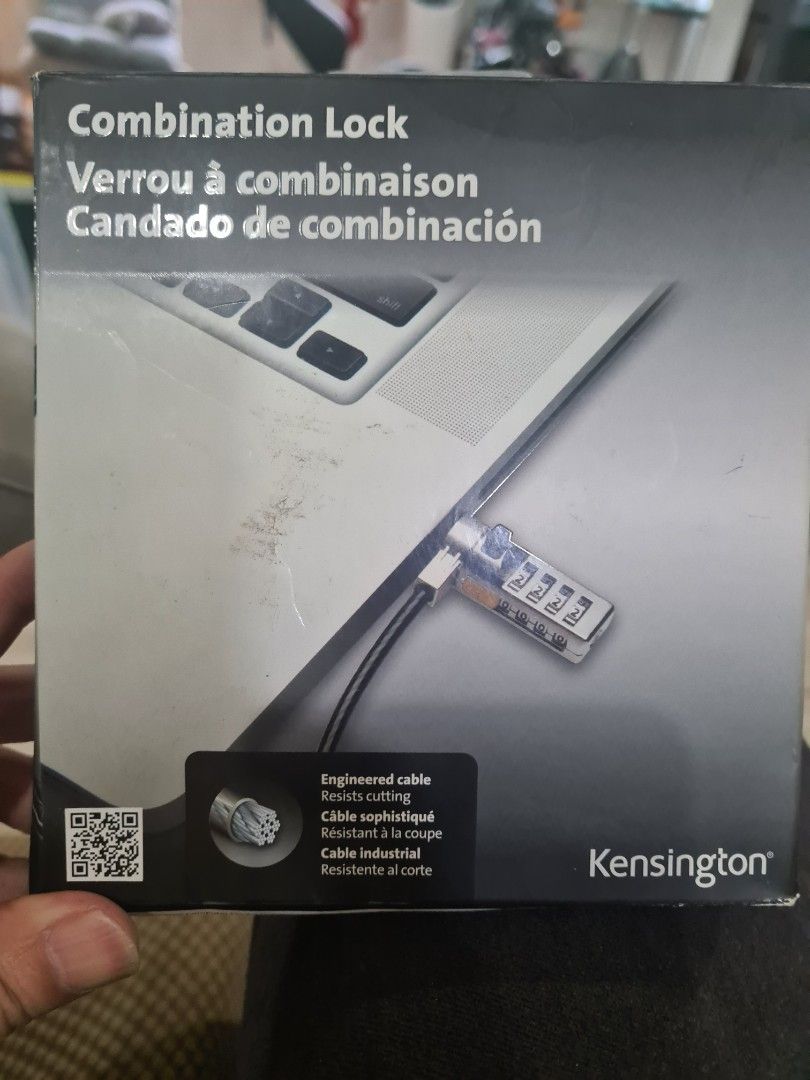 Kensington Combination lock. (Category: Other Accessories) located in Singapore. Submitted by dylanchua74 (Listing ID 1203632278, Image 1). Description: Clearing my store. Brand new. Self collect at PasirRis-510715.