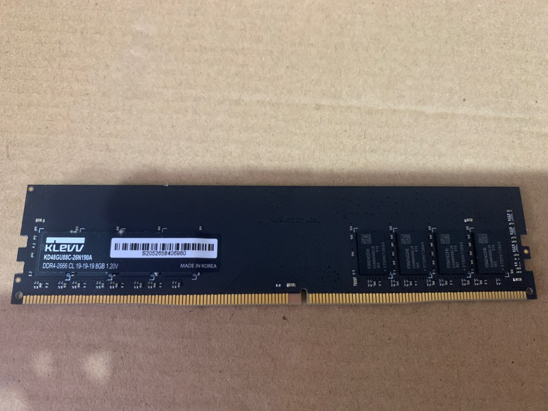 Klevv 8GB RAM 2666mhz DDR4 computer ram, Computers & Tech, Desktops on ...