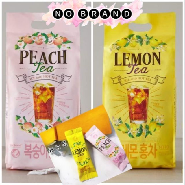 KOREA NO BRAND Peach Lemon Tea Per Piece Tingi Brand New Food Drinks