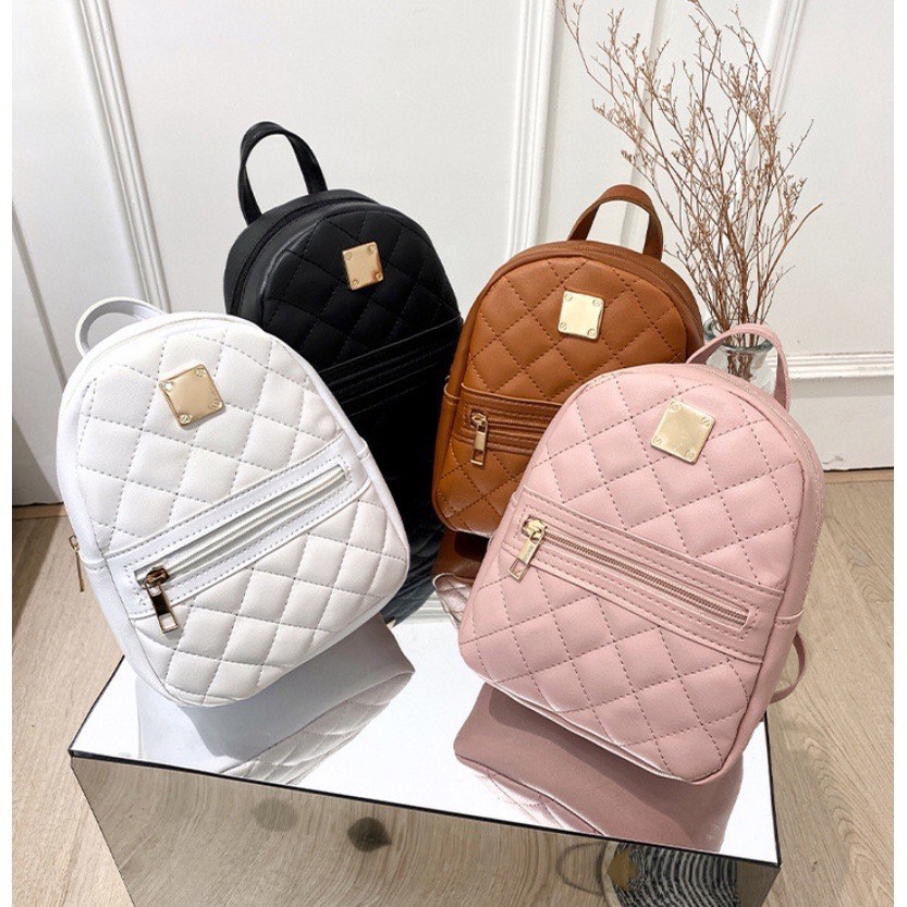High Quality New School Bags for Teenager Girls Shoulder Bag Designer Pu  Leather Women Small Packpacks Fashion Ladies Travel Bag
