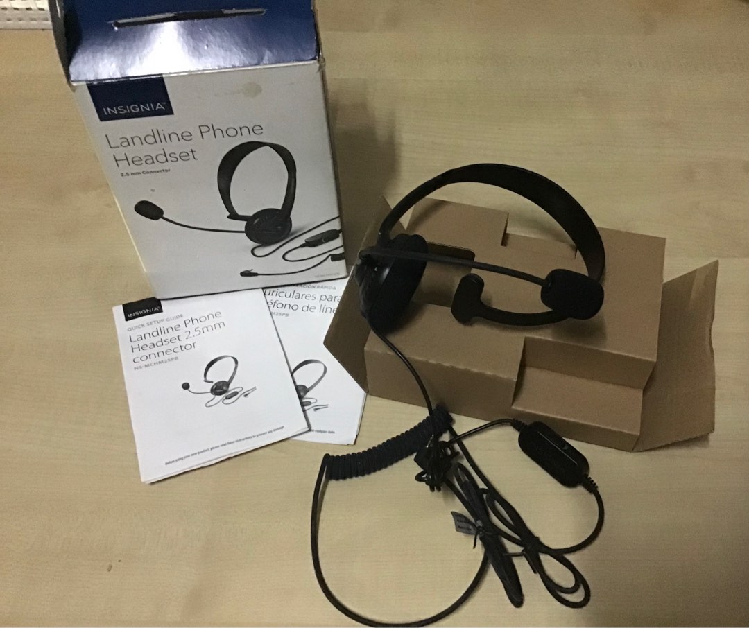Insignia landline phone headset deals