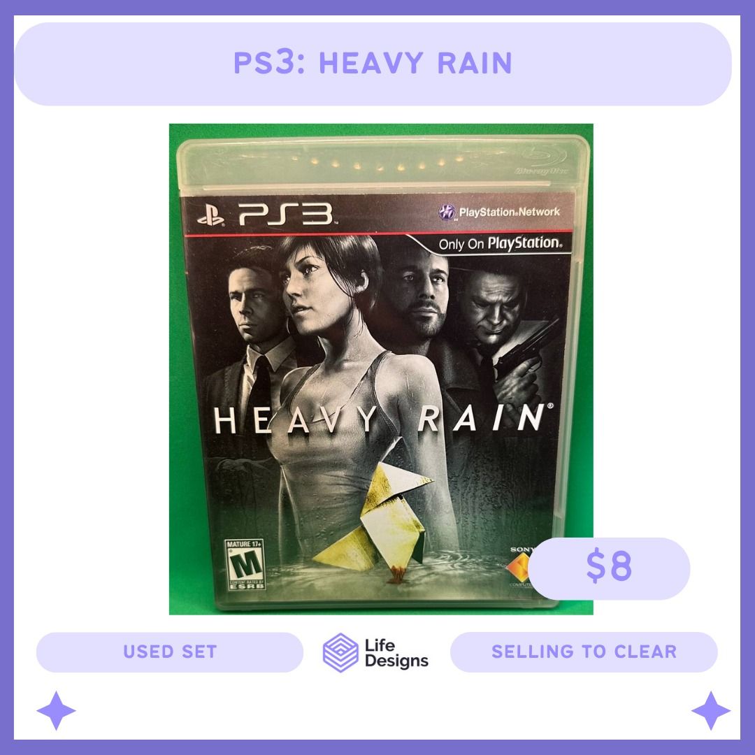 LD] PS3 Heavy Rain, Video Gaming, Video Games, PlayStation on Carousell