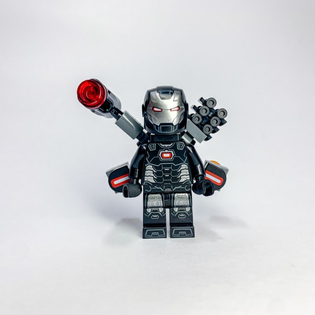 Lego War Machine - Black And Silver Armor With Neck Bracket Sh646, Hobbies  & Toys, Toys & Games On Carousell