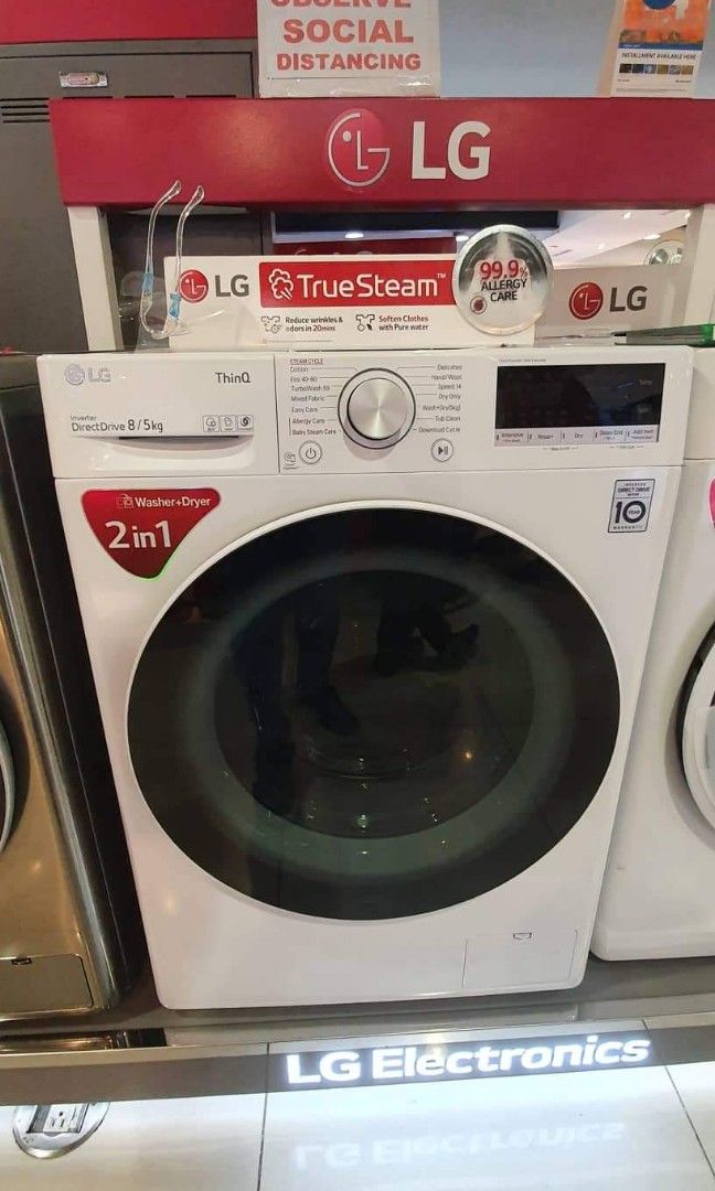 LG FRONTLOAD FULLY AUTOMATIC WASHING MACHINE (DIRECT DRIVE INVERTER ...