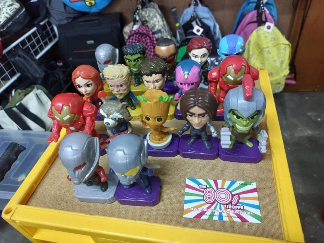 Mcdonalds avengers cheap toys full set