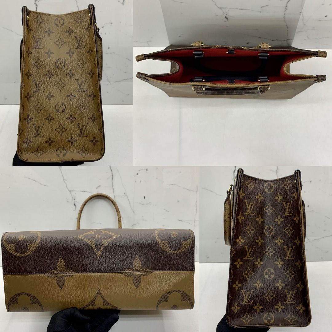 Shop Louis Vuitton Monogram Casual Style A4 2WAY 3WAY Bi-color Plain  Leather (CABAS ONTHEGO MM, M46286, M21575) by Mikrie
