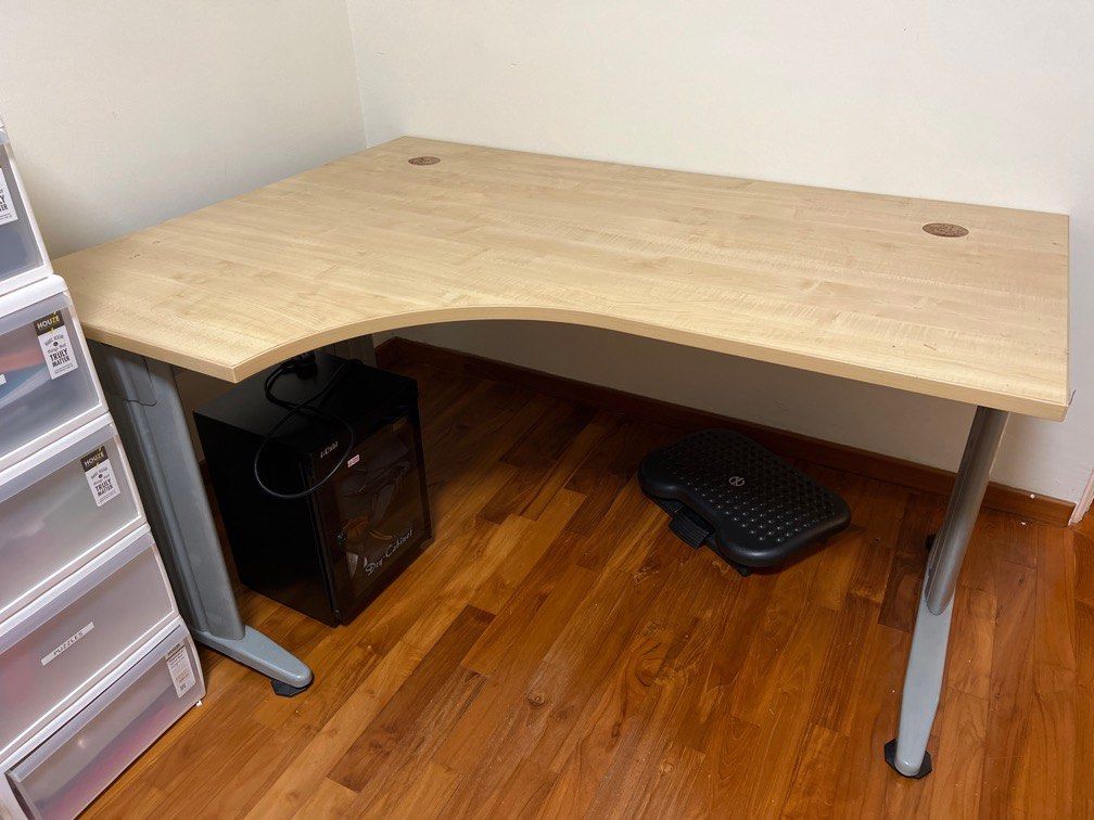 Lshape computer desk for sale, Furniture & Home Living, Furniture