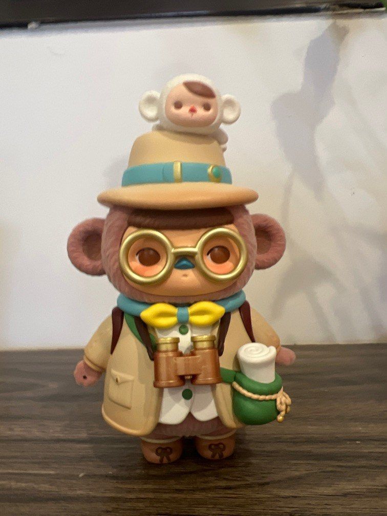 Monkey Archeologist Baby Figurine, Pop Mart Pucky, Action Figure, Action  Toy