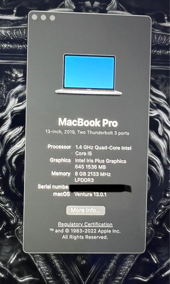 MacBook Pro 13inch 2019